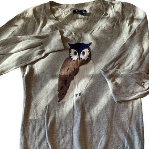 🍂Old Navy owl gray light sweater